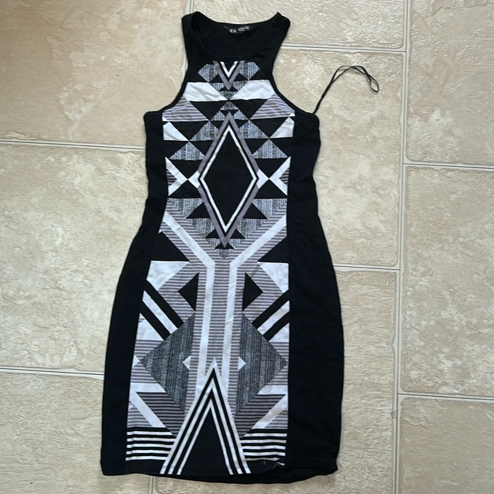 Express Aztec print bodycon dress